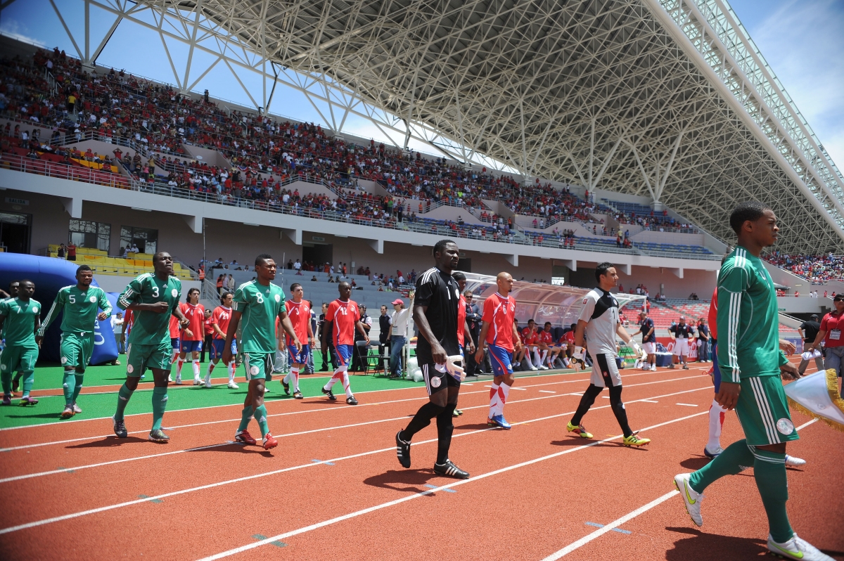 Costa Rica jugó su último amistoso antes de participar en la Copa de Oro contra la Sub-23 de Nigeria, en un amistoso jugado el 29 de mayo del 2011, en el recién inaugurado Estadio Nacional de San José.