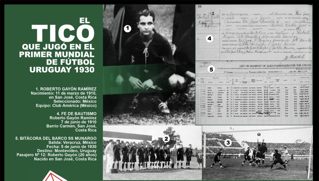 Un tico con México en el Mundial de 1930