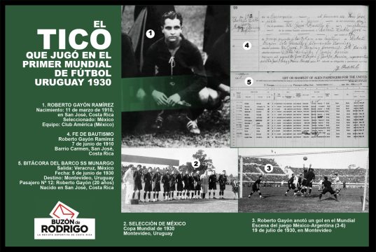 Un tico con México en el Mundial de 1930