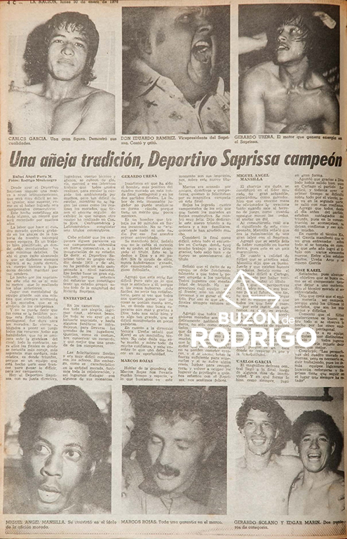 Entrevistas al campeon 1977